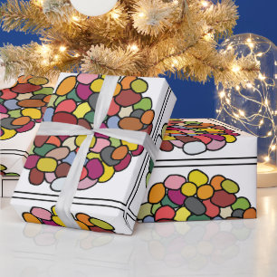 Jelly Bean Colorful Jelly Bean Wrapping Paper