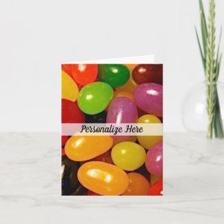Jelly Beans Easter Greeting Cards