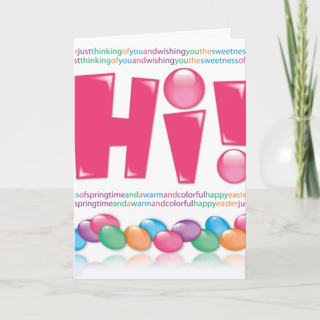 Jelly Bean Easter - Greeting Card (Front)