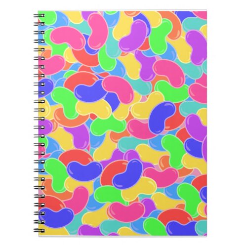 Jelly Bean Explosion Fun Colorful Candy Design Notebook