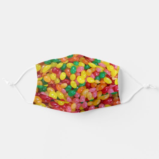 Jelly Bean Face Mask (Front, Unfolded)