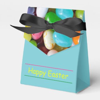Jelly Bean Happy Easter Tent Favor Box