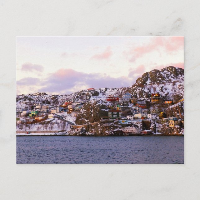 Jelly Bean Houses Painted By Sunset Postcard (Front)