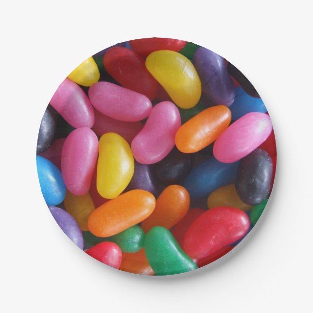 Jelly Bean Paper Plates (Front)