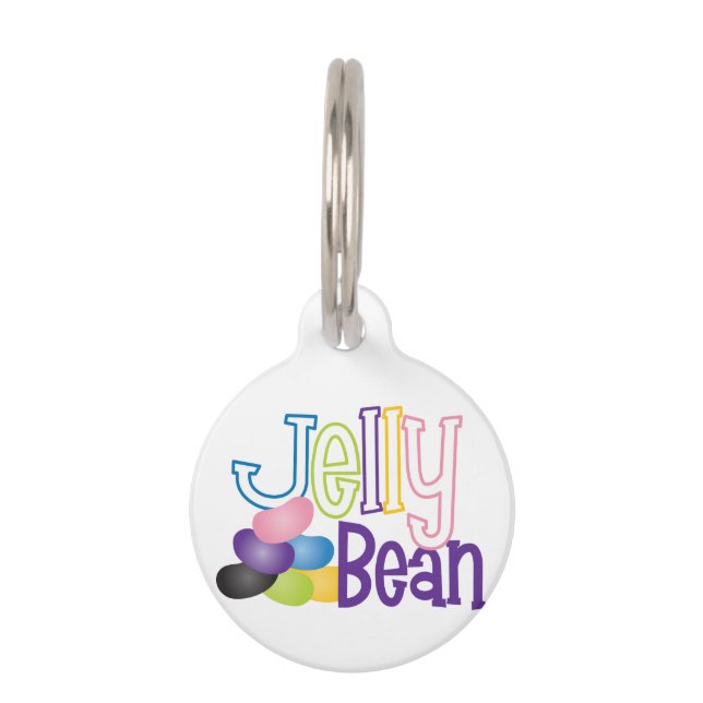 Jelly Bean Pet ID Tag (Front)