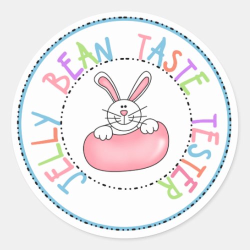 Jelly Bean Taste Tester Classic Round Sticker