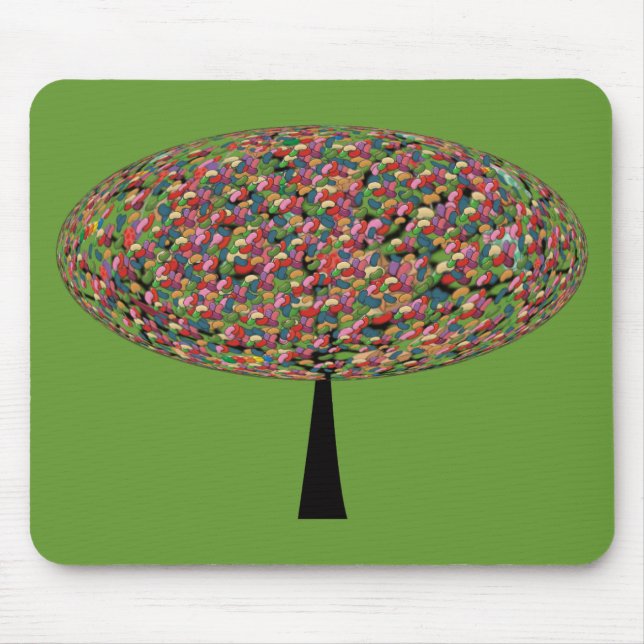 Jelly Bean Tree Mouse Pad (Front)