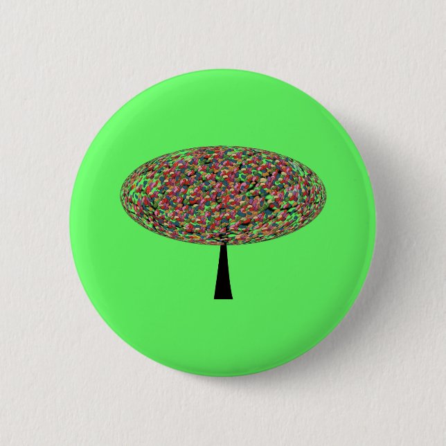 Jelly Bean Tree Pinback Button (Front)