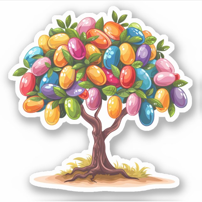 Jelly Bean Tree Sticker (Front)