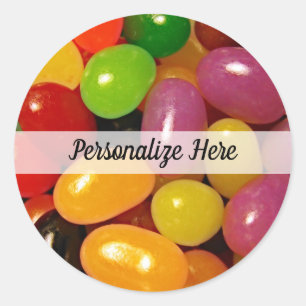 Jelly Beans and Easter Holidays Classic Round Sticker