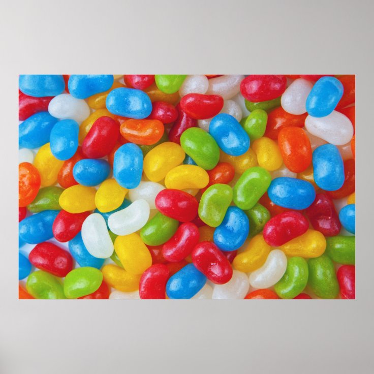 Jelly Beans Art Poster Zazzle