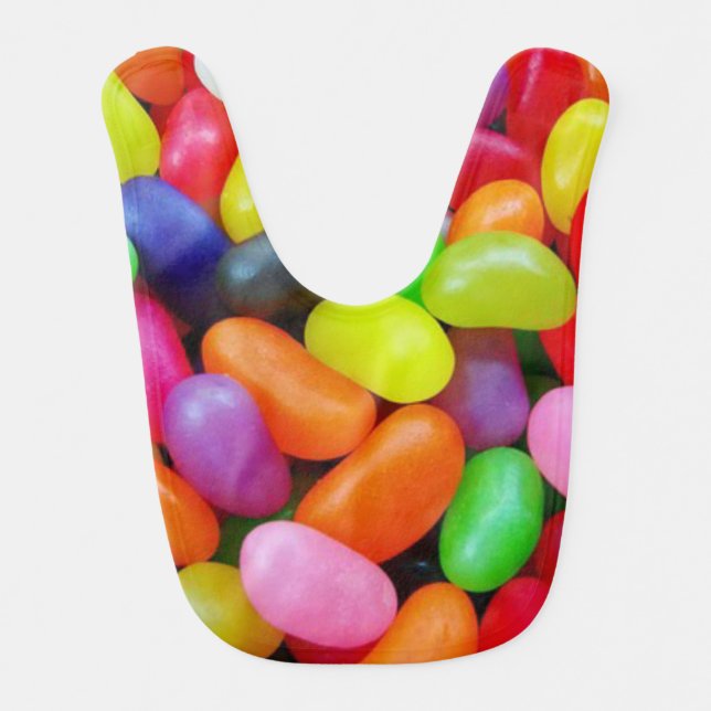 jelly beans baby bib (Front)