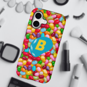 Jelly Beans Candy Love Monogram iPhone 17 Case