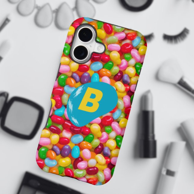 Jelly Beans Candy Love Monogram  Case-Mate iPhone Case (Creator Uploaded)