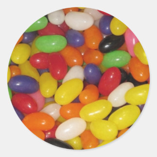 Jelly Beans Classic Round Sticker