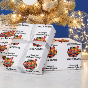 Jelly Beans Colorful Funny Jelly Beans Wrapping Paper