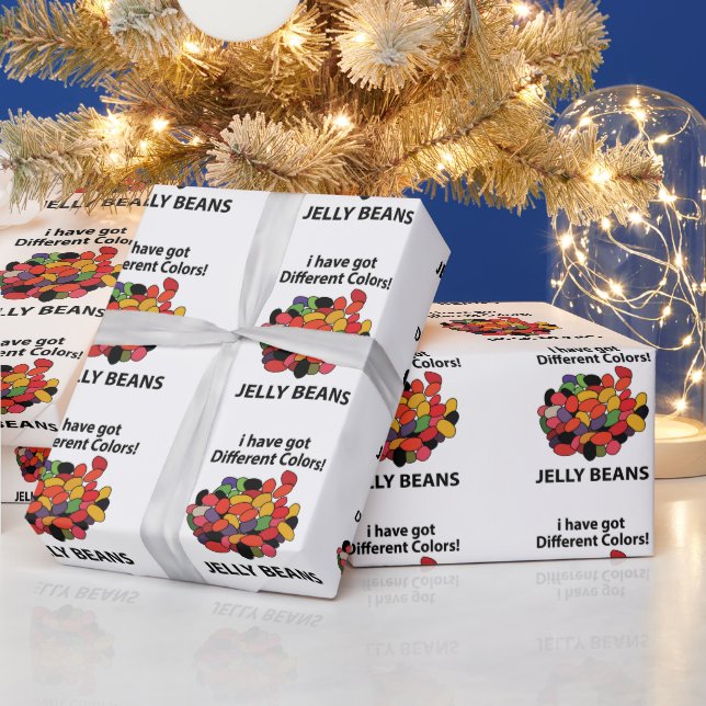 Jelly Beans Colorful Funny Jelly Beans Wrapping Paper (Holidays)