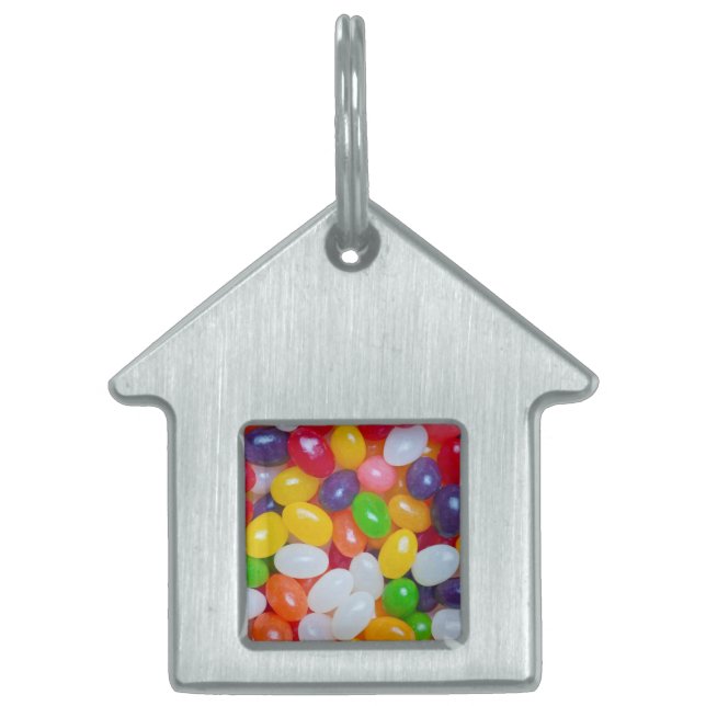 Jelly Beans Easter Jellybean Template Pet Name Tag (Front)