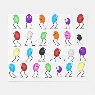 Jelly Beans Fleece Blanket