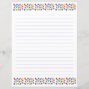 Jelly Beans Lined Stationery