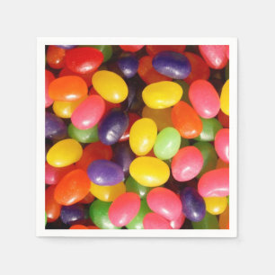 Jelly beans paper napkins