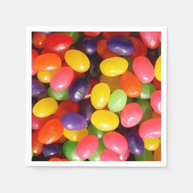 Jelly beans paper napkins (Front)