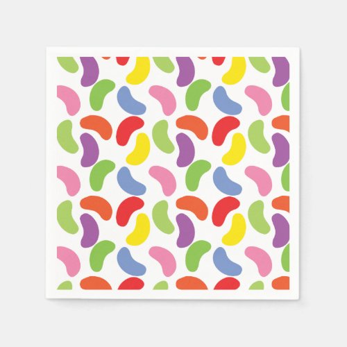 Jelly Beans Pattern Colorful Cute Paper Napkins
