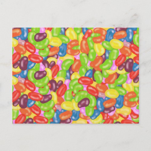 jelly beans postcard