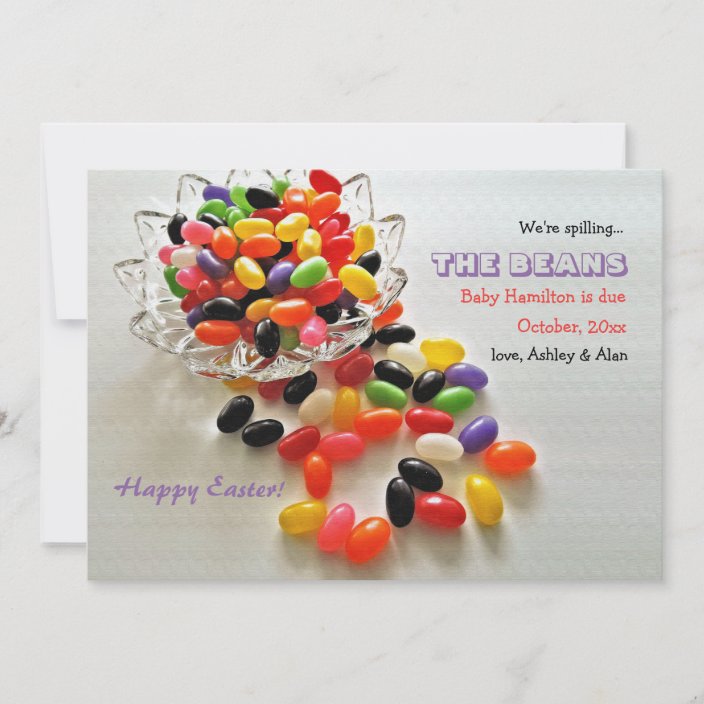 Jelly Beans Pregnancy Announcement Zazzle Com