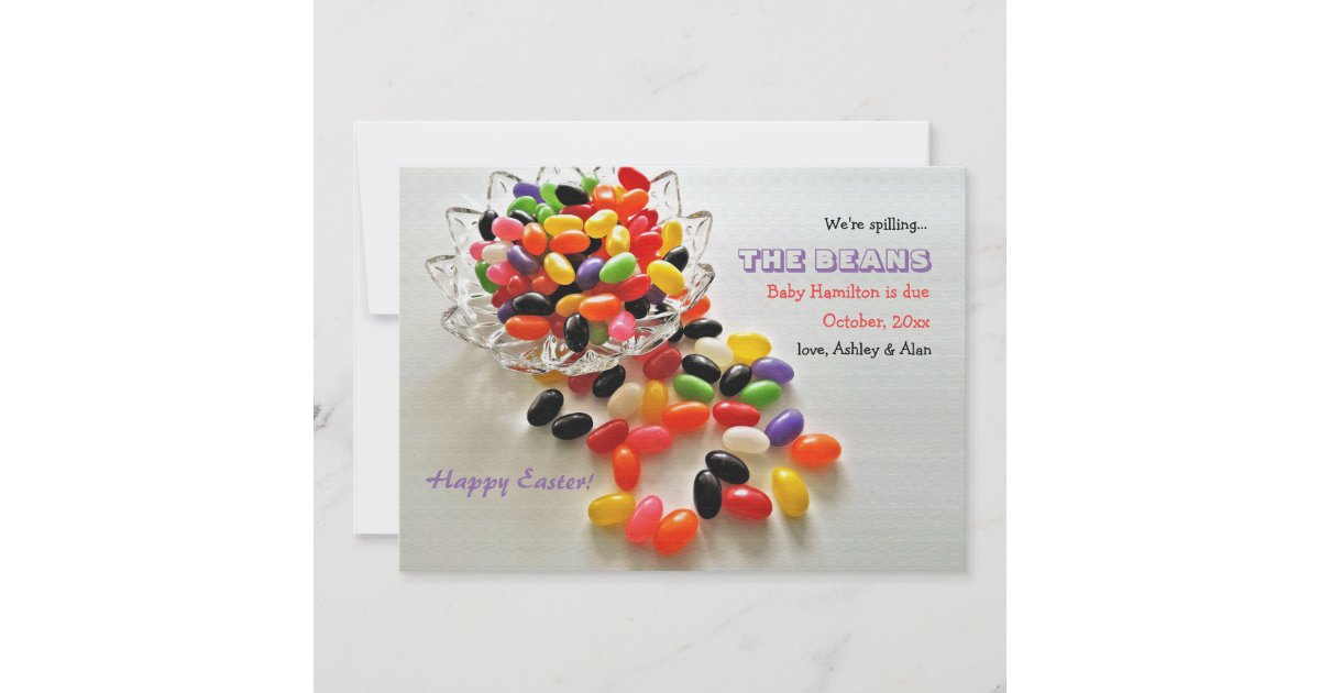 Jelly Beans Pregnancy Announcement Zazzle