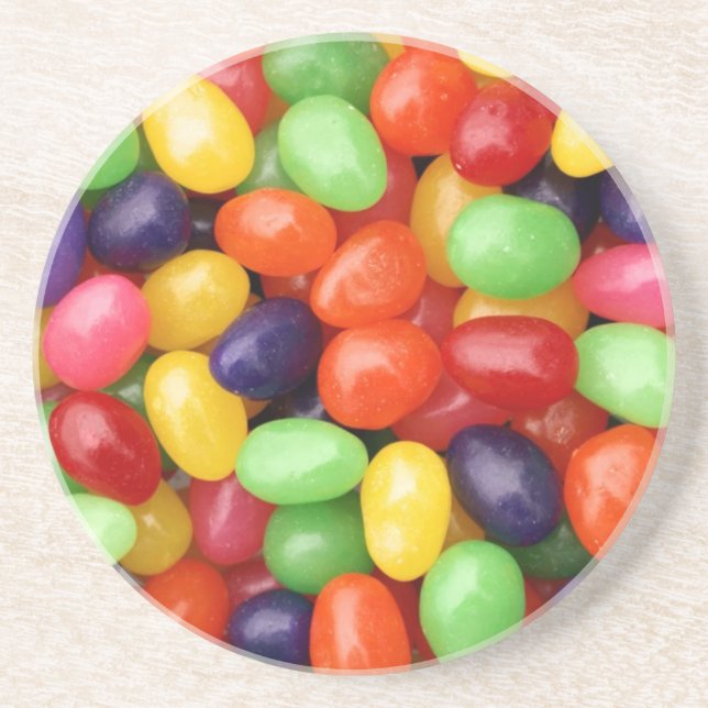 Jelly beans sandstone coaster (Front)