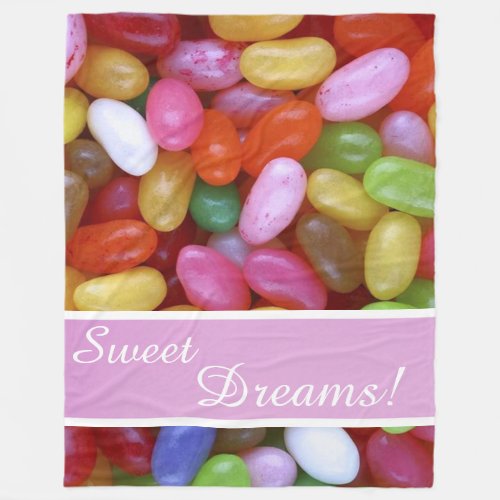 Jelly Beans Sweet Dreams Fleece Blanket