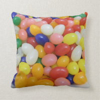 Jelly Beans Throw Pillow