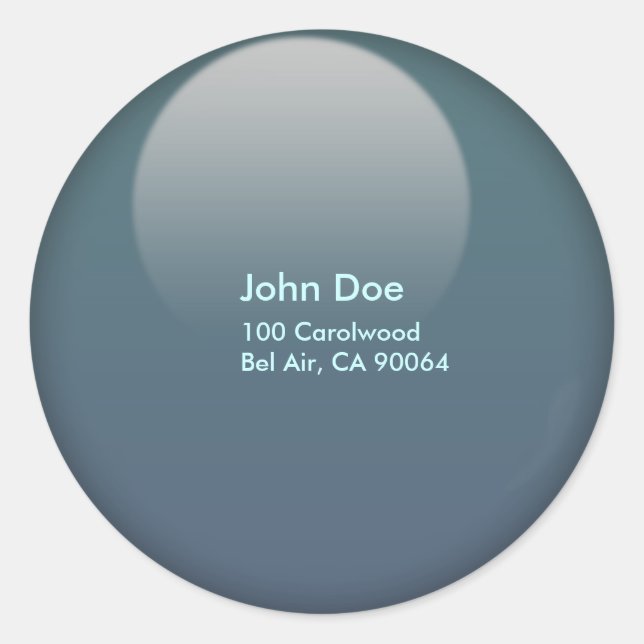 Jelly button envelope sealers classic round sticker (Front)