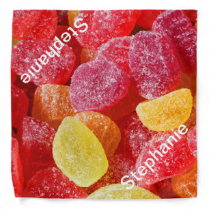 Jelly Candies Personalized Name Bandana