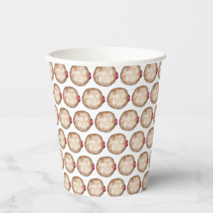 Jelly Donut Doughnut Hanukkah Chanukkah Sufganiyah Paper Cups