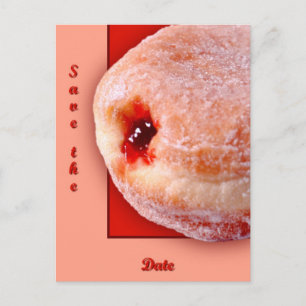 Jelly Filled Donut Announcement Postcard