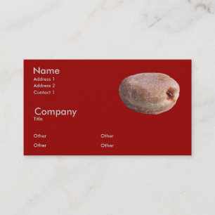 Jelly Filled Donut Business Card