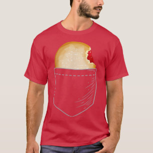 Jelly Filled Donut in Pocket  T-Shirt