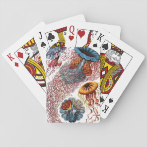 Jelly Fish by Ernst Haeckel Playing Cards