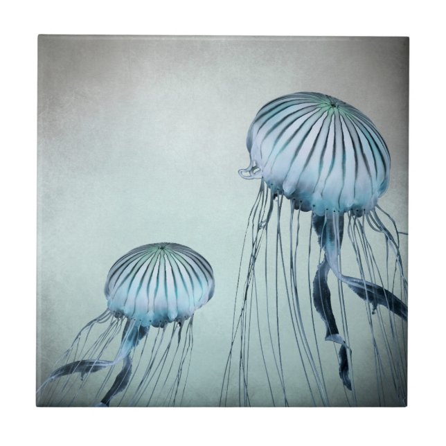 Jelly Fish Dance Ceramic Tile (Front)
