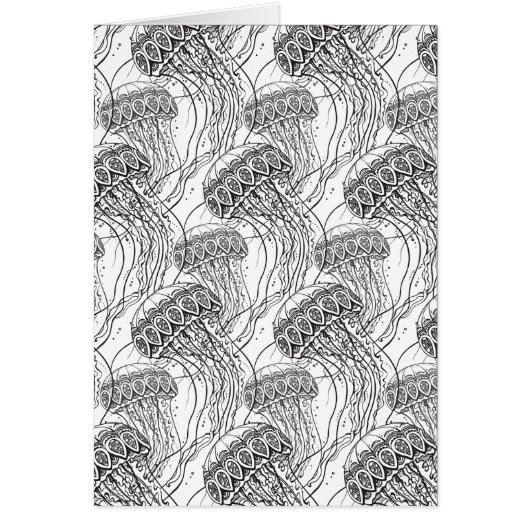 Jelly Fish Doodle Cards (Front)