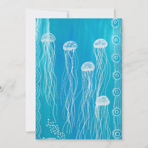 Jelly Fish Dreaming Custom Invitations