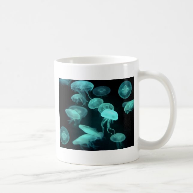 jelly fish glowing coffee mug (Right)