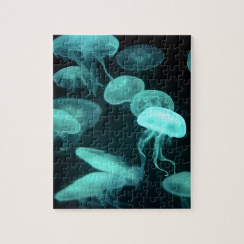 jelly fish glowing jigsaw puzzle