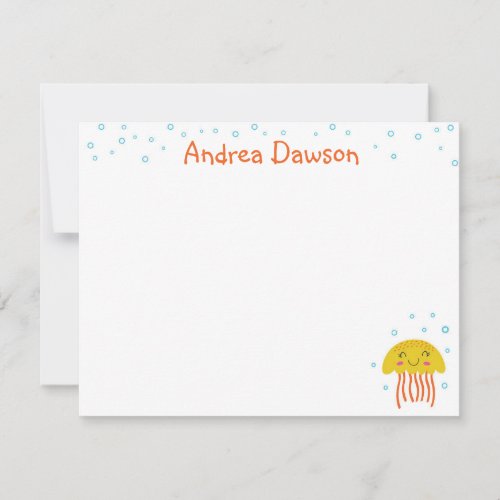 Jelly Fish Note Card