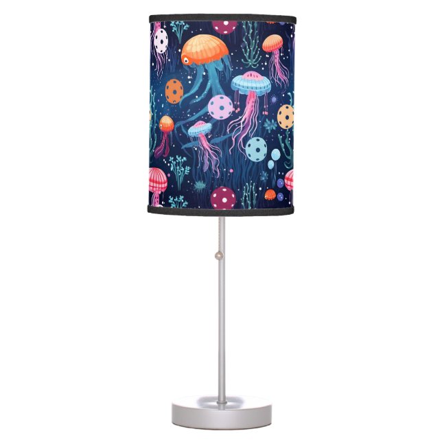 Jelly fish pickleball table lamp (Front)