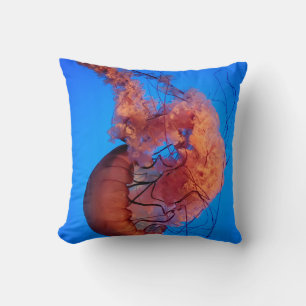 Jelly fish throw pillow