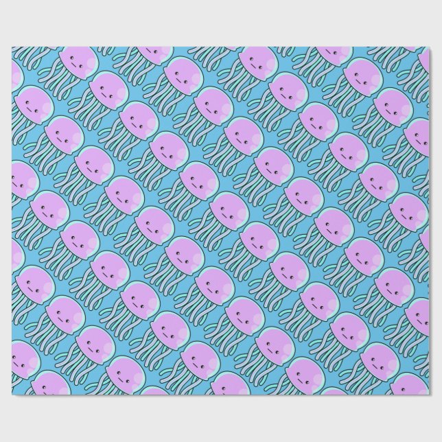 Jelly Fish Wrapping Paper (Flat)