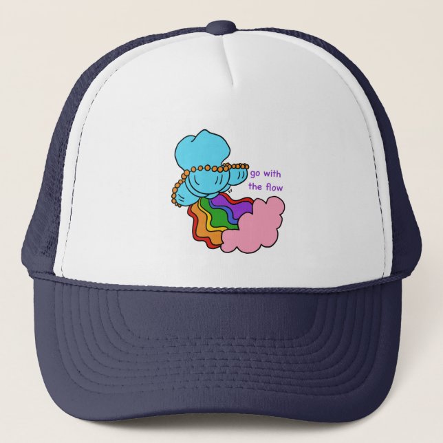 jelly go with the flow trucker hat (Front)